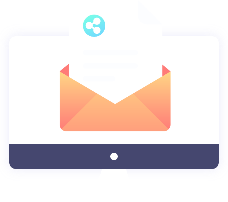 image showing an opened envelope with a letter from architekkt in front of a computer